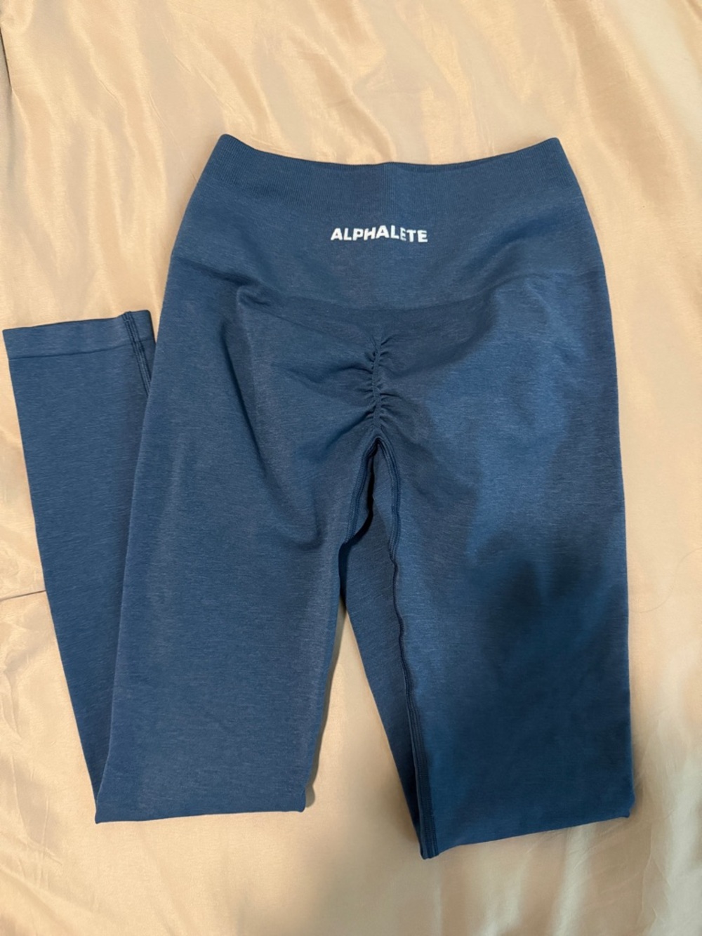 Alphalete Kids Deep Navy Scrunch-Back Leggings